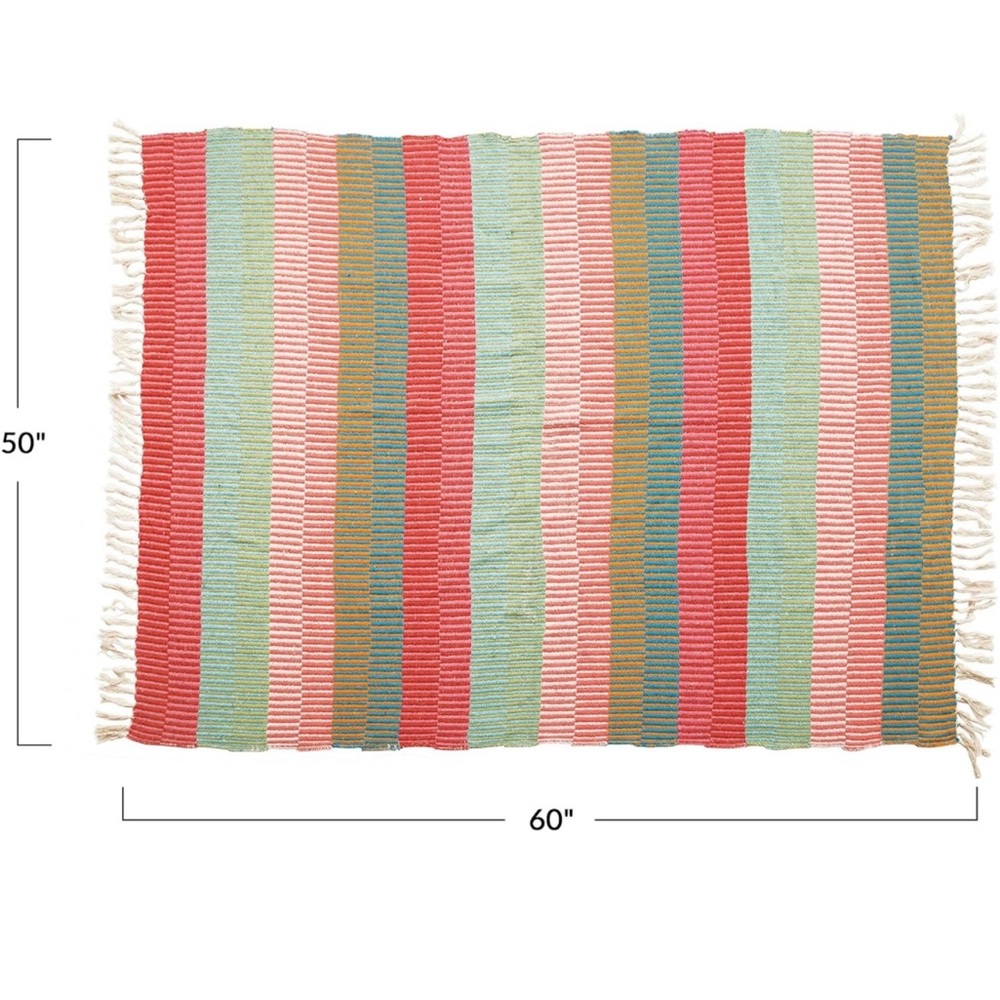 Creative Co Op Colorful Woven blanket!